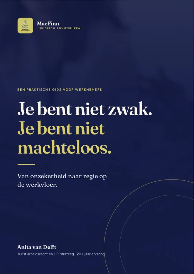 Cover van het ebook Je bent niet zwak. Je bent niet machteloos., door Anita van Delft